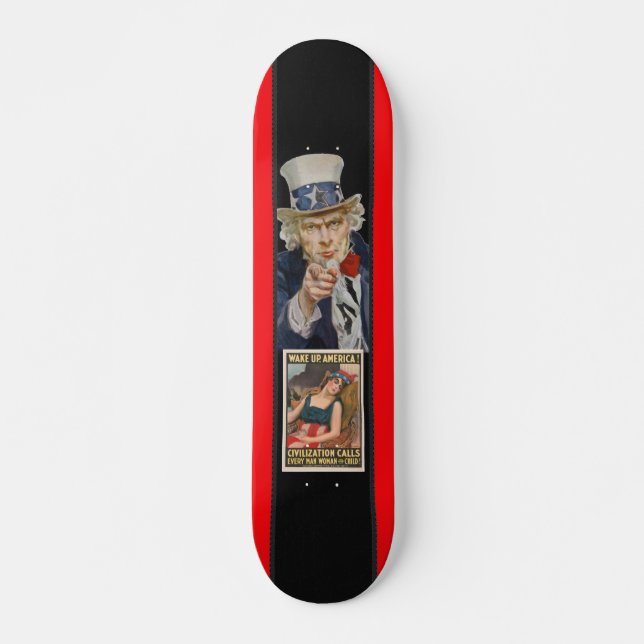 Amerika-Poster-Skateboard geweckt Skateboard (Vorne)