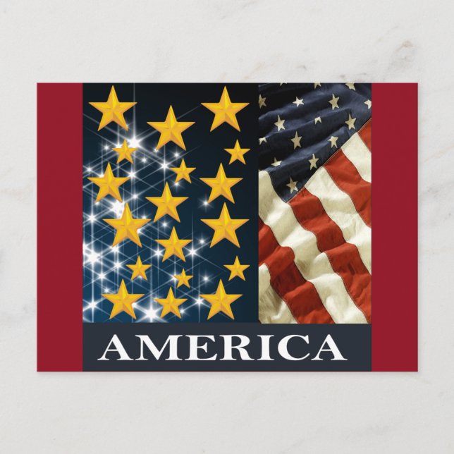 AMERIKA POSTKARTE (Vorderseite)