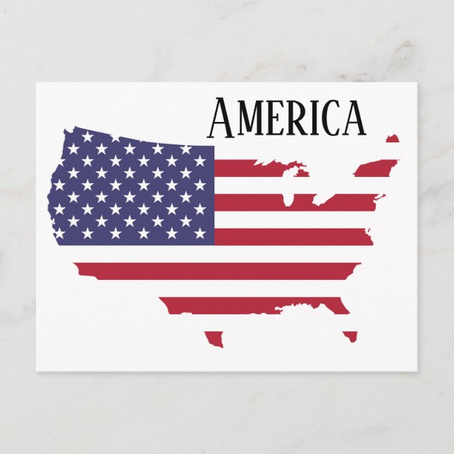 Amerika Postkarte (Vorderseite)