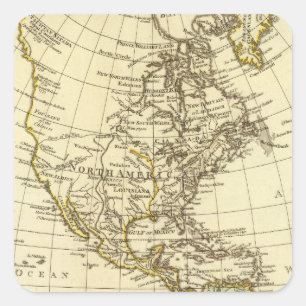 Amerika Quadratischer Aufkleber