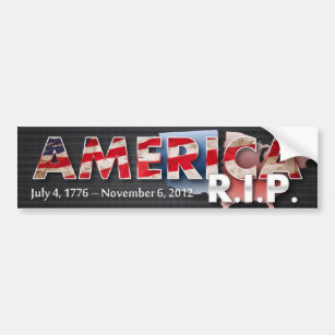 Amerika: R.I.P. Autoaufkleber (Metallgrunge)