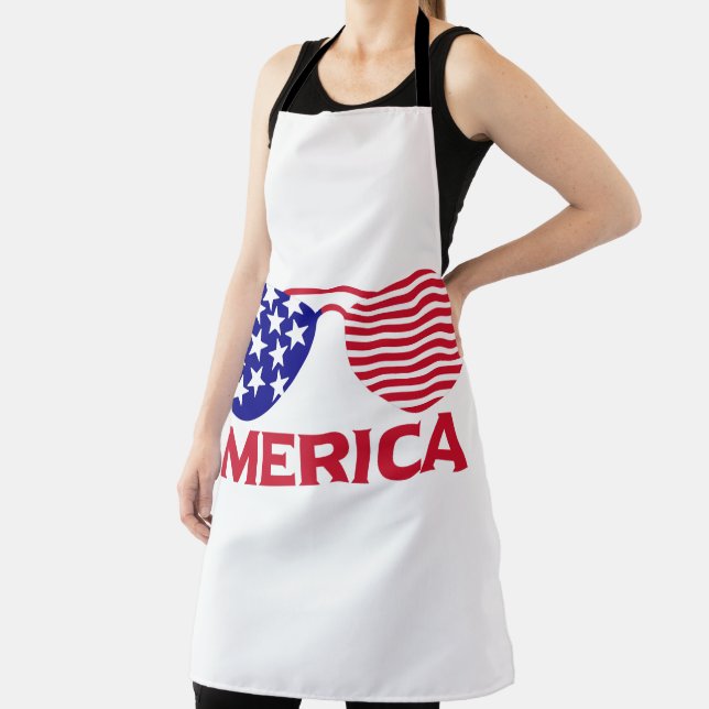 Amerika Red White Blue Sonnenbrille Schürze (InSitu)
