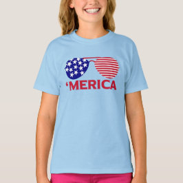 Amerika Red White Blue Sonnenbrille T-Shirt