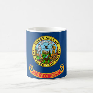 Amerika-Republiksymbol Idaho-Staat Flagge Kaffeetasse