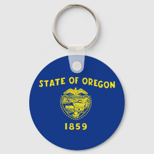 Amerika-Republiksymbol Oregon-Staat Flagge Schlüsselanhänger