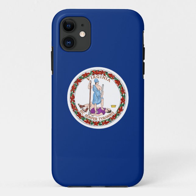 Amerika-Republiksymbol Virginia-Staat Flagge Case-Mate iPhone Hülle (Rückseite)