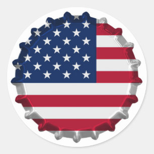 Amerika Runder Aufkleber
