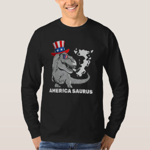 Amerika Saurus Party Dinosaur Patriotisch 4. Juli T-Shirt
