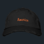 Amerika 🇺 🇸 schwarze Hütte für Männer Bestickte Baseballkappe<br><div class="desc">Amerika 🇺 für die schicke Hütte,  die für den Kopf der Hütte sicher ist,  für jede Saison tragen Mann 🇸</div>