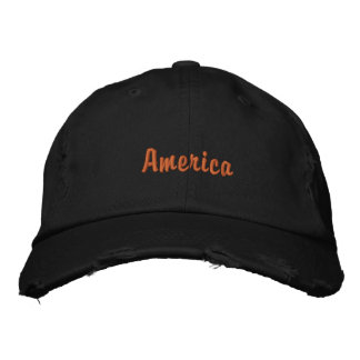 Amerika 🇺 🇸 schwarze Hütte für Männer Bestickte Baseballkappe