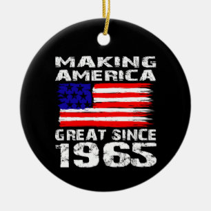 Amerika seit 1965 Vintag 60. Geburtstag großartig Keramik Ornament