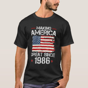 Amerika seit 1986 Vintag 36. Geburtstag großartig T-Shirt