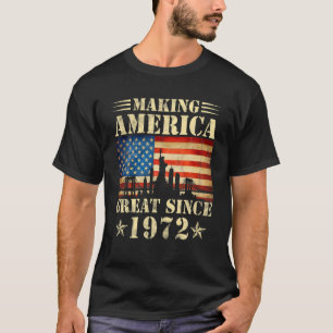 Amerika seit der Geburtstagspartei 1972 großartig  T-Shirt