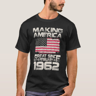 Amerika seit Februar 1962 60. Geburtstag großartig T-Shirt