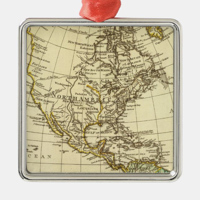 Amerika Silbernes Ornament (Vorne)