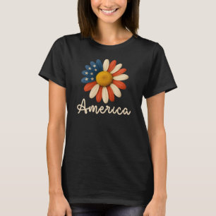 Amerika Sonnenblume, 4. Juli T-Shirt
