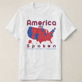 Amerika spricht roten weißen blauen Donald- TrumpT T-Shirt