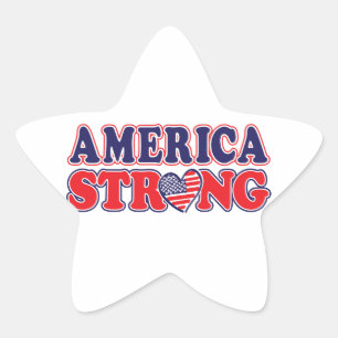 Amerika stark  Stern-Aufkleber