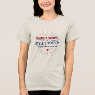 Amerika stark - Stil, der scheut Tri-Blend Shirt