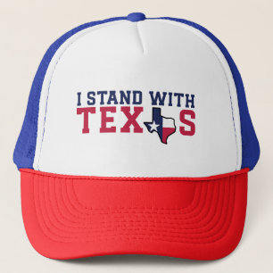 Amerika Starker "Ich stehe mit Texas" LKW-Hut Truckerkappe