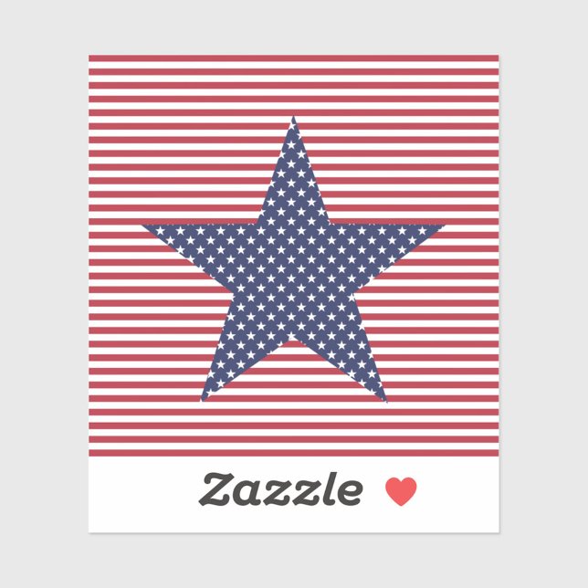 Amerika Stars Sticker (A dynamic animation begins with a close-up of a bold star.)