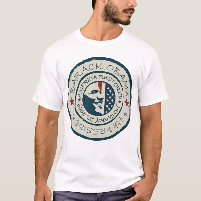 Amerika stellte Obama-Shirt wieder her T-Shirt (Vorderseite)