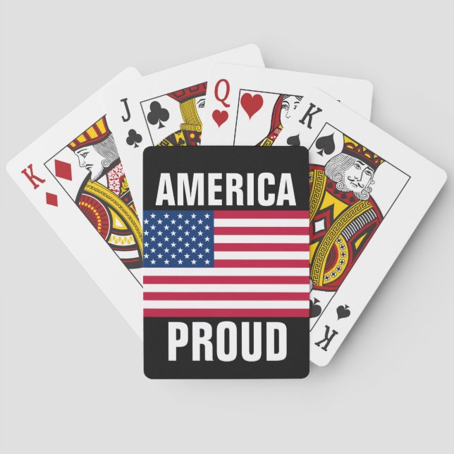 AMERIKA STOLZ PATRIOT PLAYKARTEN SPIELKARTEN (Rückseite)