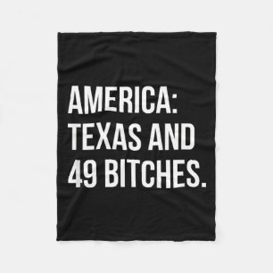 Amerika Texas und 49 Es Fleecedecke