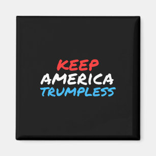 Amerika Trumless Funny Anti-Trump Apparel Magnet