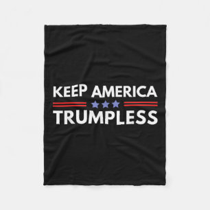 Amerika Trumlos Funny Anti Trump 2024 Pro-Demokrat Fleecedecke