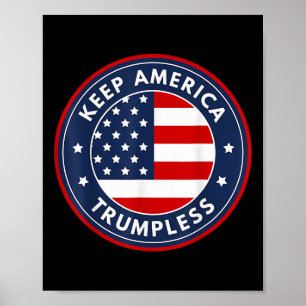 Amerika Trumlos Funny Anti Trump 2024 Pro-Demokrat Poster