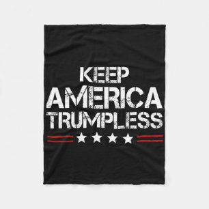 Amerika Trumpless - Funny Anti Trump Mens & amp; W Fleecedecke