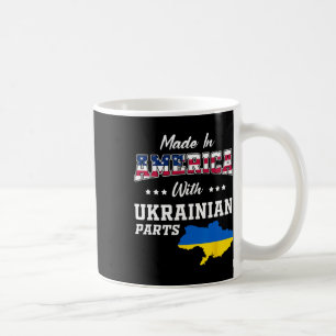 Amerika Ukrainische Teile Ukraine Karte Usa Flagge Kaffeetasse