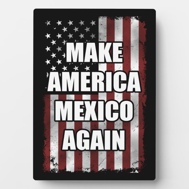 Amerika und Mexiko wieder Shirt | Funny Trump-Gesc Fotoplatte (Vorderseite)