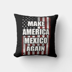 Amerika und Mexiko wieder Shirt   Funny Trump-Gesc Kissen