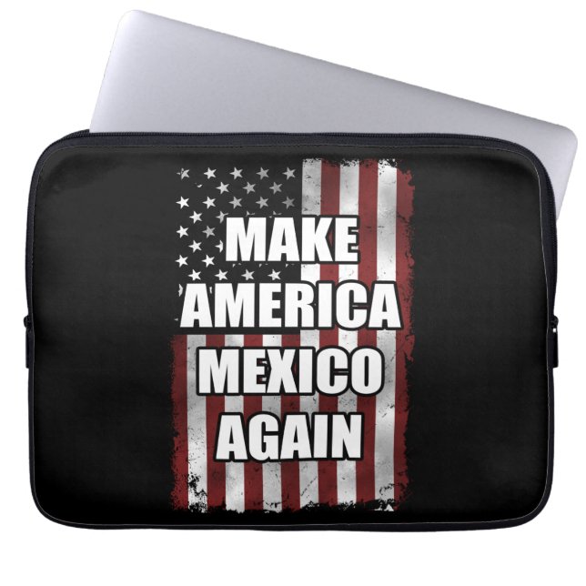 Amerika und Mexiko wieder Shirt | Funny Trump-Gesc Laptopschutzhülle (Vorderseite)