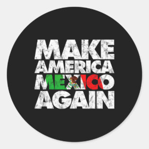 Amerika und Mexiko wieder Shirt Runder Aufkleber