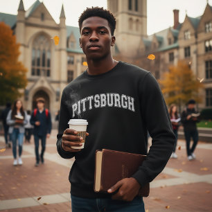 Amerika-Uni nach Art der Universität PITTSBURGH Sweatshirt