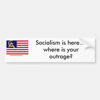 Amerika unter BHO, Sozialismus ist hier…. wo… Autoaufkleber