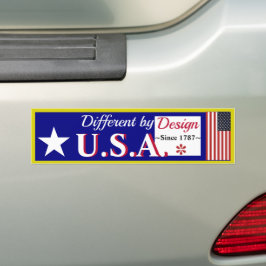 Amerika unterscheidet sich durch Design-Autoaufkle Autoaufkleber