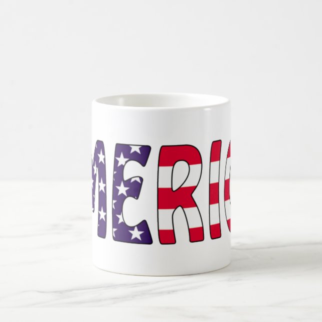 Amerika US Flagge Kaffeetasse (Mittel)