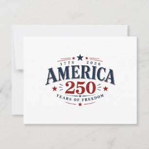 Amerika USA 250., 250 Jahre Freiheit Save The Date