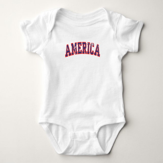 Amerika USA 4. Juli Baby Strampler (Vorderseite)