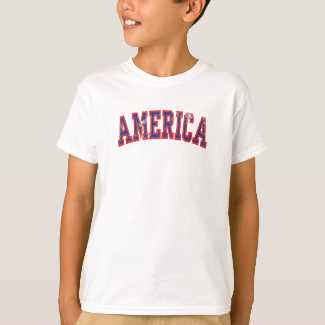 Amerika USA 4. Juli T-Shirt (Vorderseite)