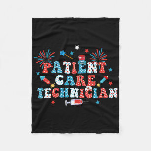 Amerika USA Feuerwerk Patient Betreuer 4. Fleecedecke