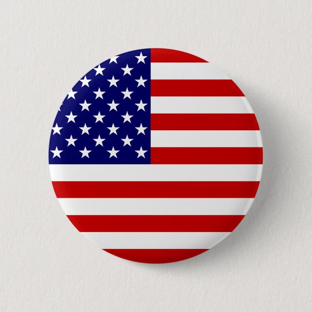 Amerika, USA-Flagge Button (Vorderseite)
