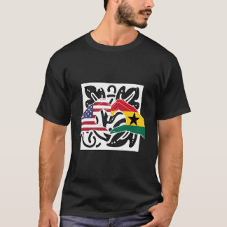 Amerika USA Ghana Ghanaisch Melanin Mixed T-Shirt