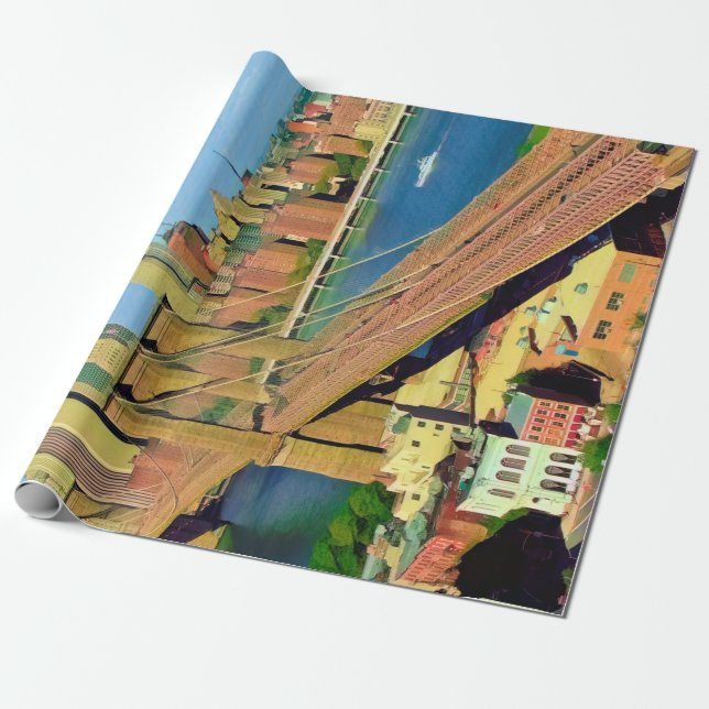 Amerika - USA - New York - NYC Brooklyn - Brücke Geschenkpapier (Ungerollt)