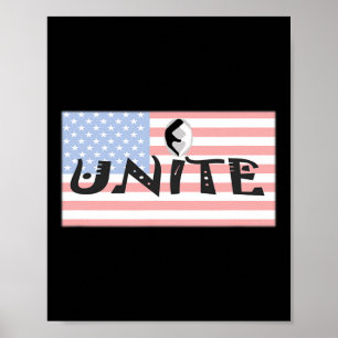 Amerika vereint Biden Trump Kampagne Wahl  Poster