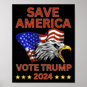 Amerika wählt Trump 2024, wir, die Menschen, hatte Poster